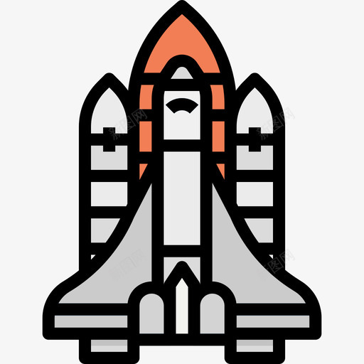 线性空间宇宙飞船127图标svg_新图网 https://ixintu.com 宇宙飞船 空间 线性