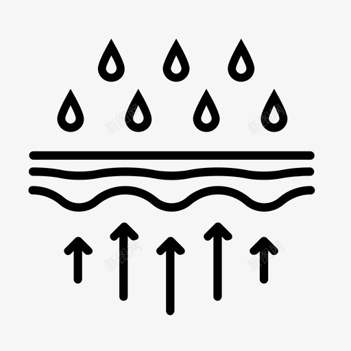 防水滴水雨水图标svg_新图网 https://ixintu.com 汗水 滴水 防水 雨水