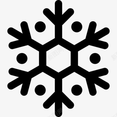 雪花冬季102直线型图标图标