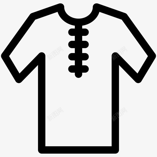 t恤时装时装和服装轮廓图标svg_新图网 https://ixintu.com 时装 服装 轮廓