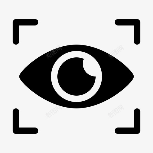 视网膜扫描眼睛虹膜图标svg_新图网 https://ixintu.com 安全 扫描 眼睛 虹膜 视网膜