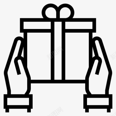 礼物奖品盒子图标图标