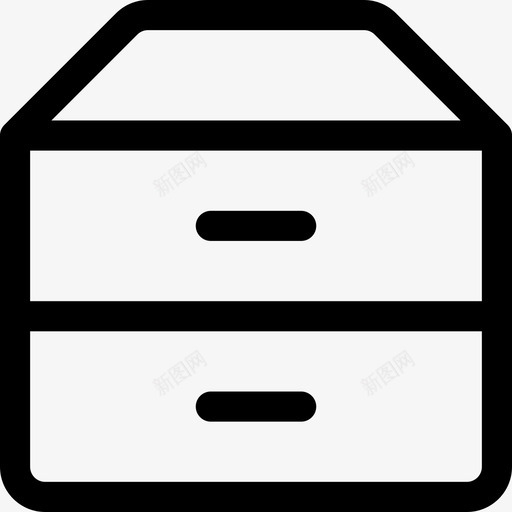 橱柜文件抽屉图标svg_新图网 https://ixintu.com 储藏室 抽屉 文件 日常用品 橱柜