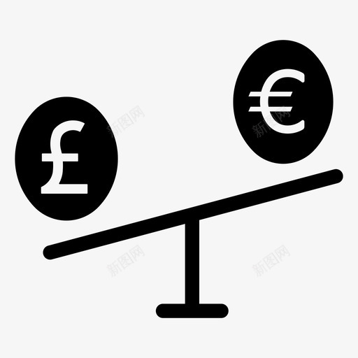 比较欧元和英镑余额现金图标svg_新图网 https://ixintu.com 余额 元和 杠杆 欧元 比较 现金 英镑 财务