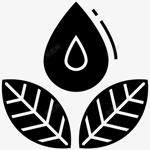 生态符号绿色植物植物图标svg_新图网 https://ixintu.com 图标 字形 植物 环境 生态 相关 符号 绿色植物