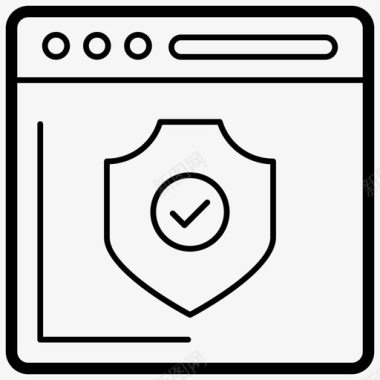 网页安全授权网页受保护网页图标图标