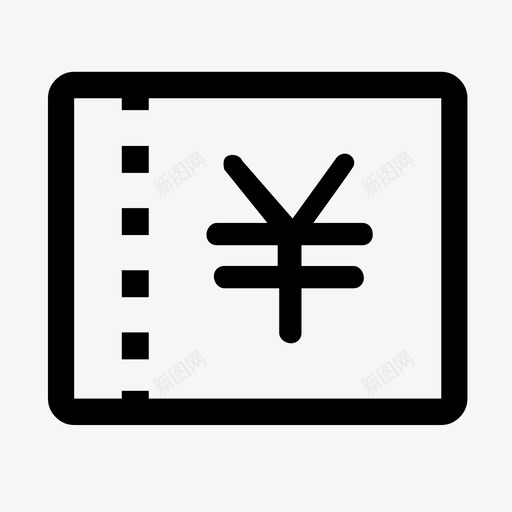 电票侧边栏iconsvg_新图网 https://ixintu.com 电票侧边栏icon