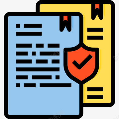 保险箱文件和文件夹3线性颜色图标图标