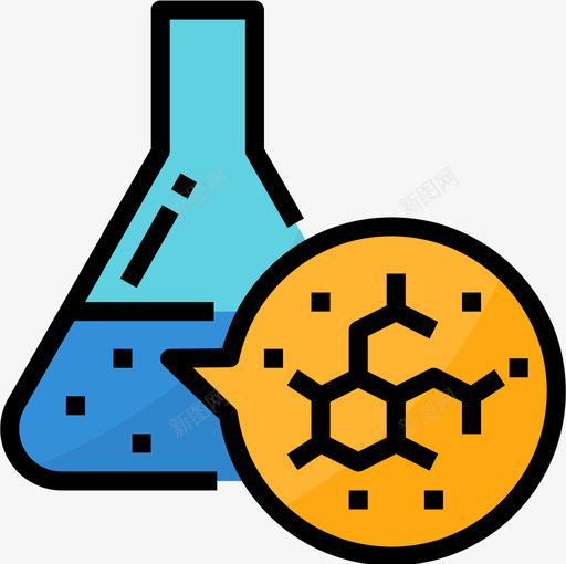化学科学107线性颜色图标svg_新图网 https://ixintu.com 化学 科学 线性 颜色
