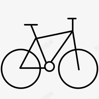 自行车交通工具混合动力自行车图标图标