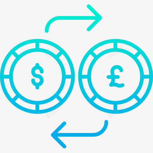 交易所金融119梯度图标svg_新图网 https://ixintu.com 交易所 梯度 金融