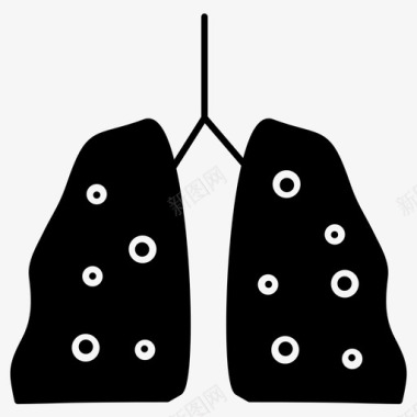 肺身体部分人体器官图标图标