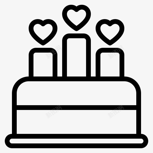 爱生日蛋糕情侣图标svg_新图网 https://ixintu.com 情侣 生日蛋糕 设计