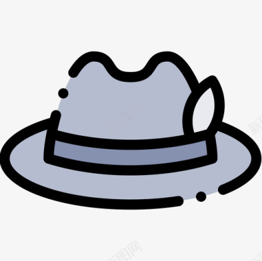 帽子意大利16线纹颜色图标图标