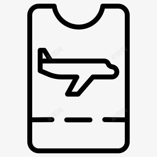 通行证机场航班图标svg_新图网 https://ixintu.com 机场 机票 航班 通行证 飞机
