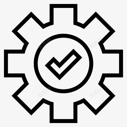 齿轮标志概念设备图标svg_新图网 https://ixintu.com 工具 标志 概念 硬件 设备 齿轮
