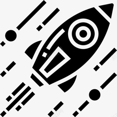 火箭太空120雕文图标图标
