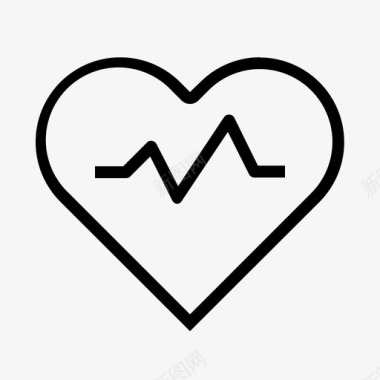 心脏心跳爱情图标图标