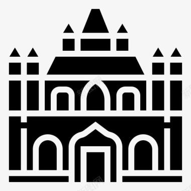 布尔戈斯大教堂建筑地标图标图标