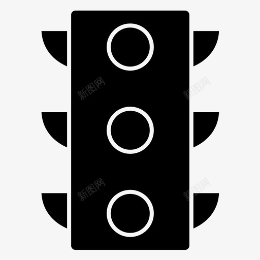 红绿灯信号交通标志图标svg_新图网 https://ixintu.com 交通 交通标志 信号 红绿灯