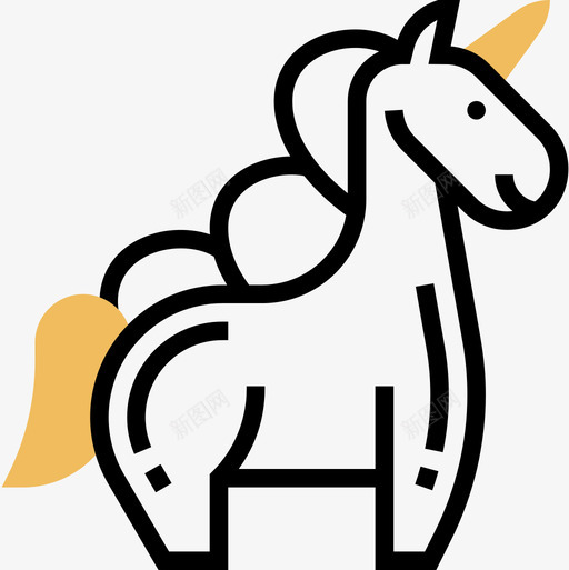 动物玩具23黄影图标svg_新图网 https://ixintu.com 动物 玩具 黄影