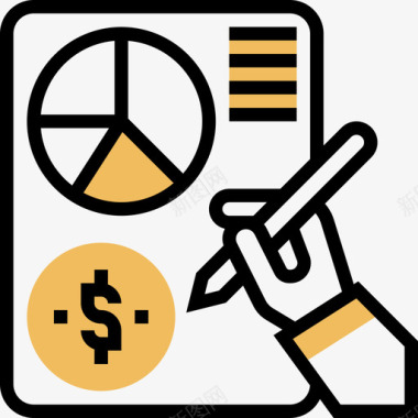 报告财务战略8黄影图标图标
