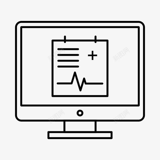 医疗图表液晶显示器医疗文件图标svg_新图网 https://ixintu.com 医疗 图表 报告 文件 显示器 液晶 液晶显示