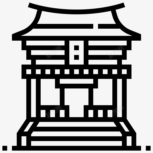 伊纳里神社伊那里神社地标图标svg_新图网 https://ixintu.com 伊纳里 地标 日本 神殿 神社 神话 那里