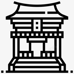 日本神话伊纳里神社伊那里神社地标图标高清图片