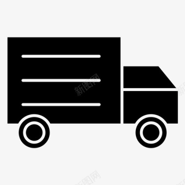 卡车运输车货车图标图标