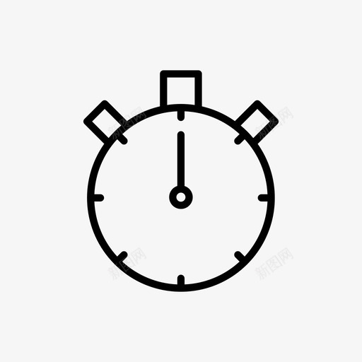 定时器时钟设置时间图标svg_新图网 https://ixintu.com 图标 定时器 时钟 时间 时间管理 秒表 简单 线图 设置