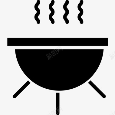 烧烤夏季65纯色图标图标