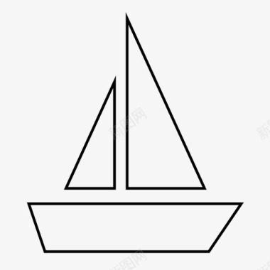 船帆船船艇图标图标