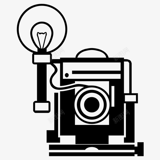 照相机镜头照片图标svg_新图网 https://ixintu.com 摄影 照片 照相机 肖像 镜头