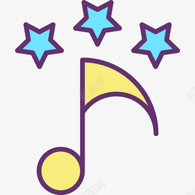音乐音乐111线性颜色图标图标