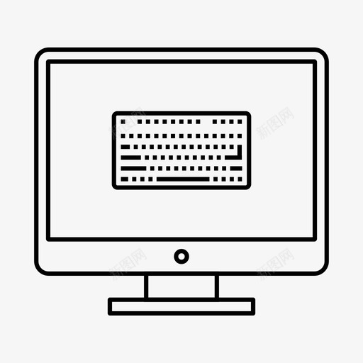 键盘设备硬件图标svg_新图网 https://ixintu.com lcd web 硬件 设备 输入 键盘