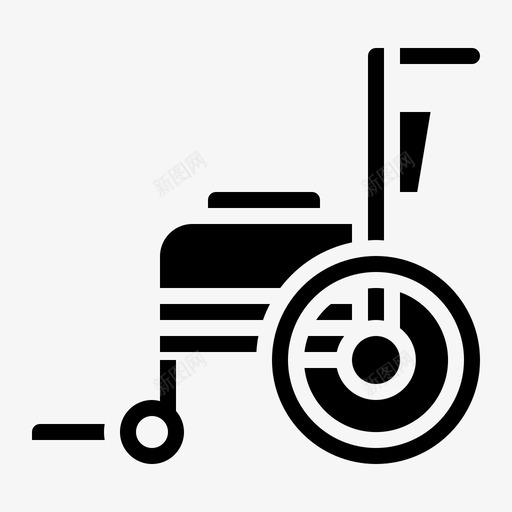 轮椅残疾人医疗图标svg_新图网 https://ixintu.com 医疗 图标 实心 残疾人 跑步 轮椅