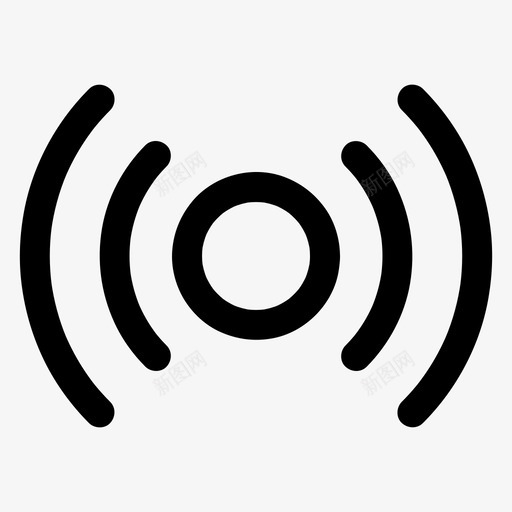 环绕声音乐信号图标svg_新图网 https://ixintu.com 信号 图标 基本 声音 尺寸 所有 无线 环绕 音乐