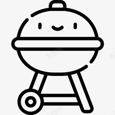 烧烤野餐49直系图标图标