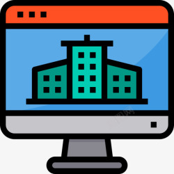 房地产网站房地产网站和windows界面5线颜色图标高清图片