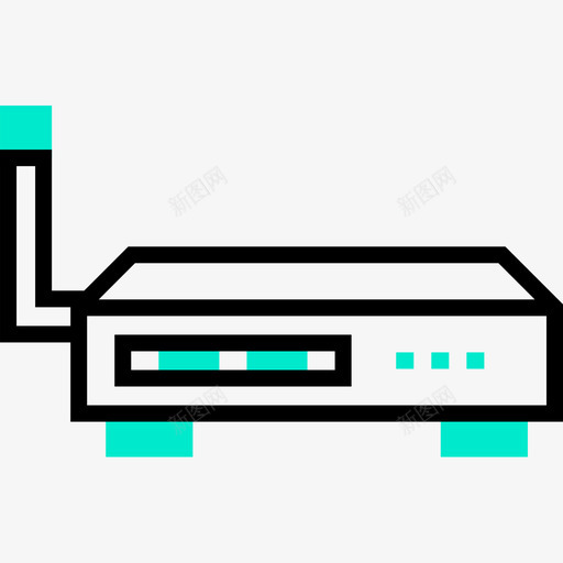 路由器电子72单色图标svg_新图网 https://ixintu.com 单色 电子 路由器