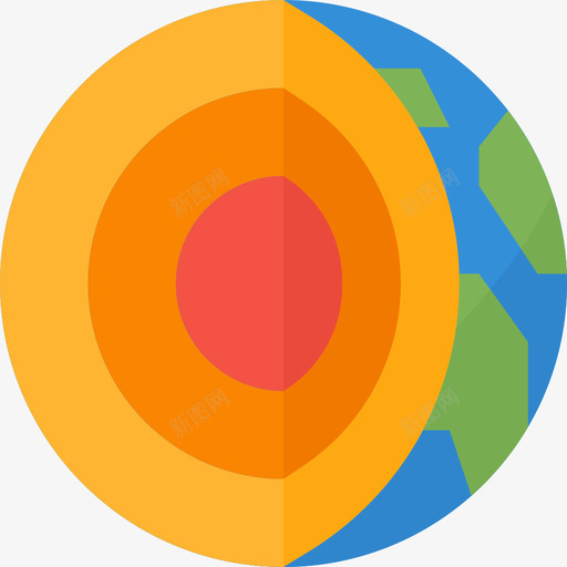 地球科学106平坦图标svg_新图网 https://ixintu.com 地球 平坦 科学