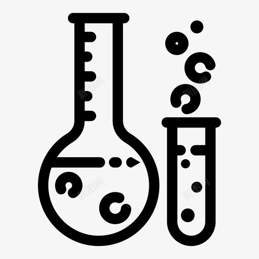 实验室化学配方图标svg_新图网 https://ixintu.com 分子 化学 实验室 研究 科学 配方