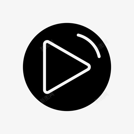 箭头界面移动图标svg_新图网 https://ixintu.com 播放 界面 移动 符号 箭头