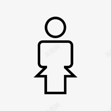 女人浴室卫生图标图标
