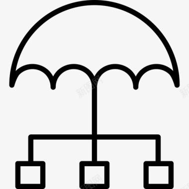 保险金融116线性图标图标