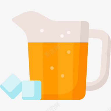 啤酒罐啤酒35平淡图标图标