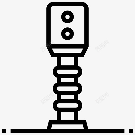 信号灯控制车道图标svg_新图网 https://ixintu.com 交通 信号灯 控制 要素 车道 铁路