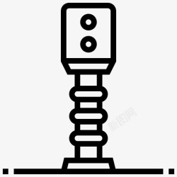 铁路车道信号灯控制车道图标高清图片