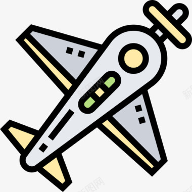 飞机玩具22线颜色图标图标